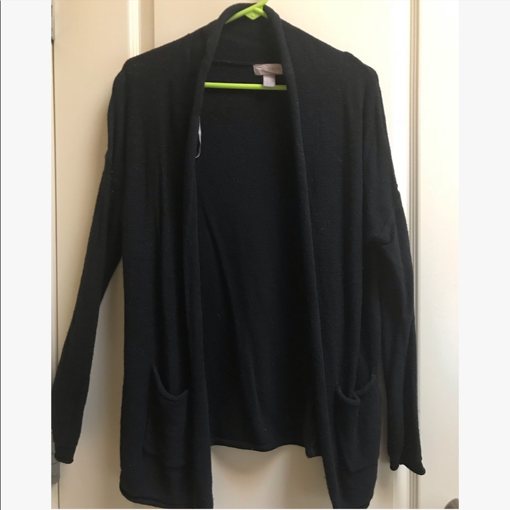 Black Cardigan with Pockets